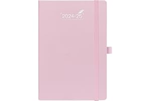 BEZEND Agenda 2024 2025 Semainier A5 en Français | Agenda Scolaire de Août 24 à Juil 25 | Planner Hebdomadaire avec Espace pour Notes, Papier 120 g/m², Couverture Rigide