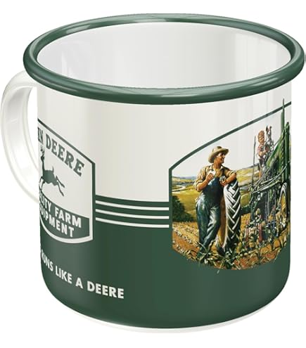 Tazza Smaltata Retrò 'Dog Rules' - Idea Regalo Per Proprietari Di Cani - Foto 2