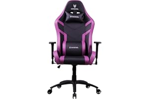 Oversteel - DIAMOND Silla de Gaming Profesional Polipiel, Reposabrazos 3D, Ajustable en Altura, Reclinable 180º, Pistón Gas Clase 4, Hasta 150Kg, Color Purpura