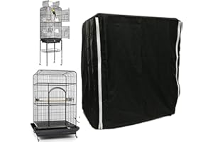 Yulokdwi Bird Cage Covers for Night | Large Breathable Shading Sleep Night Blackout Cover,Pet Bird Parrot Cage Guard | for Canary Parakeet Budgies Finches