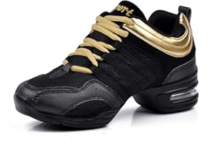 PADGENE Zapatos de Baile de Suela Suave de Satén para Mujer, Zapatos de Baile para Jazz/Latin/National Mark/Rumba/Cha Cha