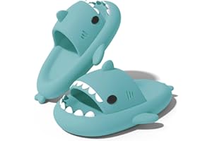 KINENGXI Ciabatte Squalo per Ragazzi e Ragazze Bambini Morbidi Pantofole da Bagno Comode da Mare Spiaggia Bagno Doccia Piscina Antiscivolo Shark Slides Slippers Estive Sandali