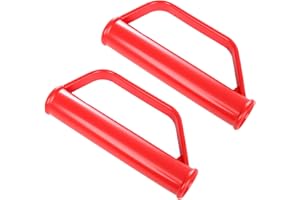 MKEMKA Sicherheitsgriffe für Schubkarre 2 Stück 25 mm Rot Sackkarren Griffe, Ergonomisches Design schützt Hände und reduziert Ermüdung