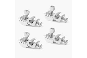 FONDUO Erdungsklemme Für Pv Modul PV Anlage Solaranlage, Zubehör für Solarmodul Halterung, Standard Solarpanel Erdungsclip für Solar Montage System (4)