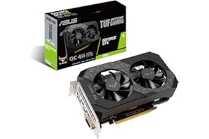 ASUS TUF Gaming NVIDIA GeForce GTX 1650 OC Edition - Tarjeta Gráfica Gaming (PCIe 3.0, 4GB GDDR6, HDMI, DisplayPort, DVI-D, Resistencia al Polvo IP5X, Lubricante de Grado aeroespacial)