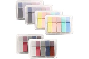 FATIYA Lot de 600 onglets adhésifs de 15 couleurs pastel, marque-pages colorés, onglets d'index adhésifs, onglets de livres inscriptibles pour livres d'annotation et carnets