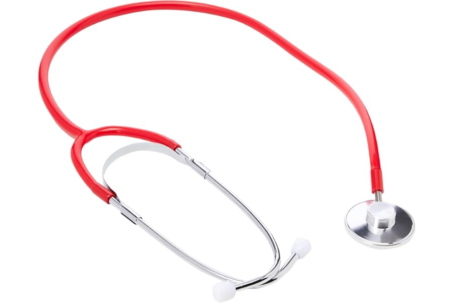Timesco TD1-13-105 Timesco TD113105 Ruby Single Head Stethoscope, Red