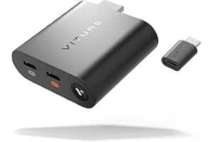 ‎VITURE Adapter VITURE HDMI XR do iPhone'a 14 i wcześniejszych modeli, umożliwiający odtwarzanie filmów w trybie wieloekranowym/rozszerzonym 3DoF/VR, 2,8-godzinna żywotność baterii, ładowanie podczas grania,