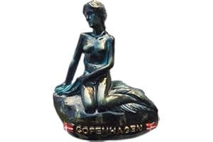 WEEKINO Magnes na lodówkę mała syrenka Kopenhaga Dania nordycka 3D żywica ręcznie robiona rzemiosło turystyka podróż miasto pamiątka kolekcja litera naklejka na lodówkę