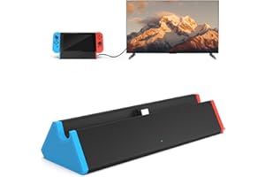 SiWiQU Switch TV Dock, 1000 Mbit RJ45 Ethernet Adapter Docking Station Kompatibel mit Nintendo Switch/Switch OLED, Tragbare Switch Ladestation mit 4K HDMI Type-C 2 x USB Port [Nicht für Switch 2]