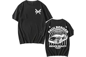 OUHZNUX Herren- Und Damen-T-Shirts, Ic-ri-max Bedrucktes Kurzarm-T-Shirt, Einfaches YouTube-gedrucktes, Übergroßes Sommer-T-Shirt, Unisex-Hip-Hop-Freizeit-T-Shirt, XS-3XL
