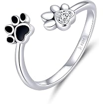 SONGK Fatti A Mano Bassotto Cane Cucciolo Animale Anelli Per Le Donne Ragazze Pet Lover Regalo Hippie Ottone Tirapugni Anelli Gioielli - 13
