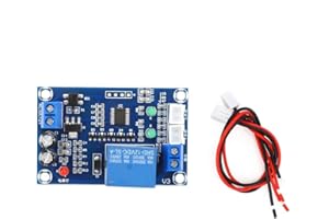 WALFRONT XH-M203 Contrôleur de Niveau d'Eau Entièrement Automatique, Module de Capteur de Détection de Niveau de Liquide pour Les Projets de Conservation de L'eau, Sortie Relais AC/DC 12v