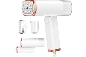 NTAYDZSW Steamer for Clothes Foldable Handheld Clothing Wrinkles Remover for Garments,110V,20 Second Fast Heat-up, Portable 1200W,120ml Fabric Wrinkle Remover with Brush and Measure cup for Home Office Travel