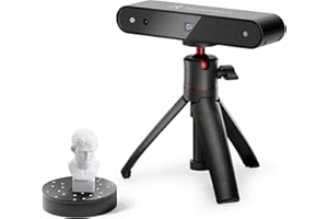Revopoint POP 3D-Scanner con supporto telefono cellulare e la precisione 0,3 millimetri giradischi 8 fps desktop e scanner portatile con modalità di scansione viso e corpo per la stampa 3D a colori
