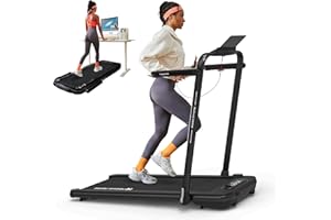 Mobvoi Home Treadmill SE Smart AI 3 in 1 Folding Treadmill Walking Pad Under Desk Running Machine 2.5 HP Compact Portable Remote Control TicSports APP Easy to Store for Home Office 120 KG 12 KMH