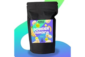BUBBLEMANIA Poudre de thé au lait Bubble Tea - Poudre de thé à bulles à la banane | Poudre de lait Bubble Tea avec des ingrédients de haute qualité et un goût prononcé | 500 grammes