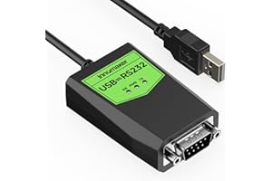 innomaker Adaptateur USB vers série RS232 de qualité industrielle, USB vers DB9 mâle, chipset FTDI, protection ESD, isolation du signal et de l'alimentation, compatible Windows 11, 10 XP, Mac Os