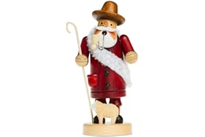 ‎SIKORA Sikora RM-A Räuchermännchen aus Holz 3 Größen Verschiedene Motive, Farbe/Modell:A15 rot - Schäfer, Höhe in cm:Höhe ca. 19.5 cm