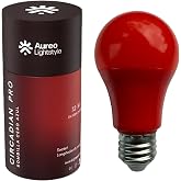 Aureo Lightstyle PRO Circadian Bulb | Infrared 850nm + 660nm | Zero Blue Light, No Flicker, Low EMF | 12W | E26/E27 | Circadi