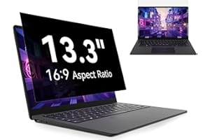 PROTESCREEN Laptop Pellicola Privacy Filtro Per 13,3 Pollici 16:9,Rimovibile Schermo Protettiva Anti Luce Blu Antiriflesso Screen 13,Compatibile Con Dell Hp Lenovo Acer Samsung Sony Asus Envy Thinkpad