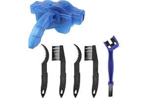 Kit di spazzole per la pulizia della catena Oumers, 6 pezzi, Attrezzo per la pulizia della catena della bicicletta, Kit di strumenti per la pulizia della catena della moto, Spazzole per la pulizia