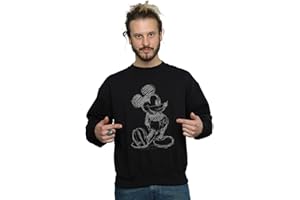 ABSOLUTE CULT Disney Men's Mickey Mouse Sketch Kick Sweatshirt