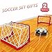 Produktbild Air Power Fußball Fußballtor Hover Ball mit tor Indoor LED Beleuchtung Perfekt zum Spielen Spaß Sie mit Ihren Eltern und Freunden Drinnen Oder im Dunkeln ohne Wände und Möbel zu Beschädigen