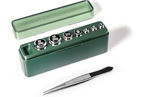 ACCT 𝓐𝓒𝓒𝓣 Calibration Weight 1g 2g 5g 10g 20g Calibration Gram Scale Weight Set for Digital Scale Balance,Small Weights for Crafts, 1 Piece Calibration Weight Tweezer