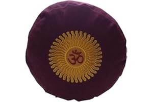 BROW FARM Yoga Bolster Filled with Organic Buckwheat Hulls - Deluxe