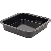 Russell Hobbs Romano Vitreous Enamel Square Baking Pan, Black, 26.5 x 25.5 x 5 cm
