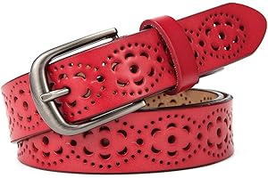 McFanBe Cinturón de Cuero para Mujer para Vestido Cinturón de Cintura para niñas Hebilla de Aleación