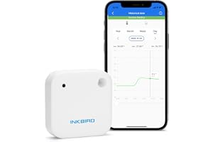 Inkbird IBS-TH2 Bluetooth Termometer Hygrometer, Dataloggning | Vattentät och köldbeständig, Temperatur Fuktighet sensorför v
