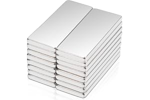 SWIHORAB 16 Stück Neodym Magnete Extra Stark, 20x8x1,5mm Magnete Stark Magneten für Magnettafel, Super Stark Seltenerdmagnete, Magnet Rechteckig für Küchenschrank, Büro, Whiteboard Magnet Magnetplatten