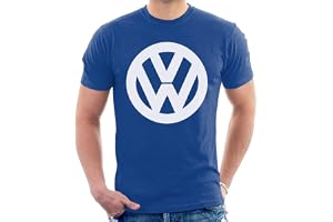 Volkswagen Classic vit VW-logotyp herr t-shirt