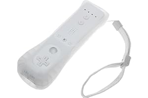 YOYIAG Manette de Wii Télécommande Wii Manette pour Wii avec Coque en Silicone, Compatibles Contrôleur de Jeu, Controleur de Mouvement à Distance, Contrôleur Wii Télécommande Controller (Blanche)
