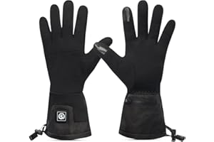SNOW DEER Guantes calefactables para hombre y mujer, 7,4 V, 2200 mAh, batería recargable, calentadores de manos para nieve, esquí, pesca, equitación, ciclismo, camping, motociclismo