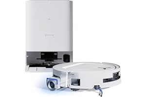 ‎ECOVACS ECOVACS DEEBOT T80 OMNI Saugroboter mit Wischfunktion, 18.000 Pa, OZMO ROLLER Wischwalze mit kontinuierlicher Frischwasser-Selbstreinigung, ZeroTangle 3.0, Moppwäsche mit 40-75℃ heißem Wasser, Weiß