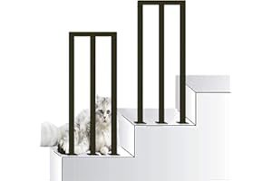 KAO0YAN Rampe Escalier, Main Courante Pour Escalier, Garde Corps Pour Escalier, Balustrade ExtéRieure, Rampe Escalier IntéRieur Pour Balustrade, Jardin, Balcon, IntéRieur Et ExtéRieur (95cm, Noir M)