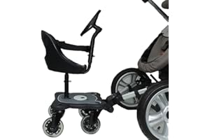 EICHHORN Kinderwagen Pedana CozyB-Rider per passeggini, con seduta rimovibile, cuscino e volante giocattolo - per bambini da 12 mesi a 25 kg