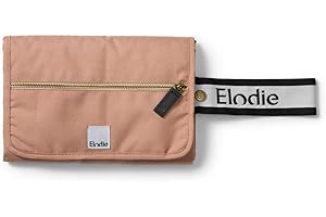 Elodie Details Matelas à Langer de Voyage Pochette Imperméable (2 langes en tissu éponge inclus) - Faded Rose, Rose