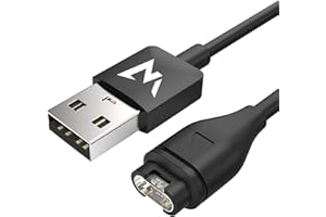 W Wonder Full Power - Cable de Carga Compatible con los Relojes Garmin fēnix 5, 5 Plus, 5S, etc, 6, 6S, 6X, 7, 7S, 7X, Forerunner/vívoactive/vívomove/vívosport