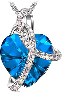LEKANI Collana Donna Amore Eterno Cuore In Argento 925 Con Cristalli Austriaci - Regalo Originale - 5