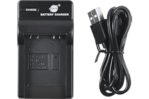 QIAOJINLIN DSTE - Cargador de batería USB compatible con Samsung SLB-10A SLB-11A Canon NB-6L