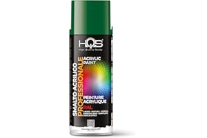 HQS HIGH QUALITY SPRAY HQS Bombe de peinture acrylique, couleurs Ral (Ral 6002 - Vert feuillage)
