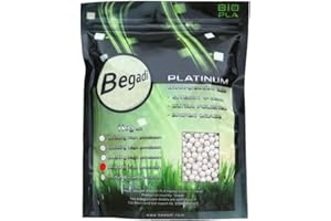 BEGADI 3.000 Platinum Grade Bio Airsoft BBS, mehrfach poliert & speziell gehärtet 6mm, 0,30g -hell-