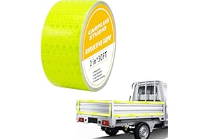 CARPLUSSTUDIO Reflective Tape - 5cm X 10m Waterproof Heavy Duty Reflector Tape for Outdoor Use, Strong Adhesive Reflective Stickers for Clothes, Trailers, Cars, Trucks, Boats, and Safety Warning Signs