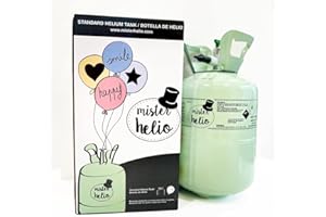 MISTER HELIO Bouteille d'hélium Mister Helium pour 15 ballons (ballons non inclus)