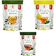 32 Baar Chamomile & Lemon & Peppermint Flavoured Tea Combo | Herbal Infusion Green Tea Leaves | Relaxing & Refreshing | Perfect for Stress Relief & Immunity Boost | All-Natural Ingredients