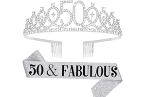 Kamiya Corona Compleanno Corona Tiara Regina Regalo Compleanno Donna con Birthday Girl Tracolla per Spose Concorsi di Bellezza Feste Compleanni